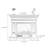 Beige Solid Wood Electric Fireplace-331982579