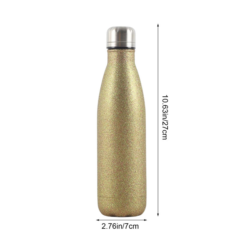 Bouteille d'eau en acier inoxydable 304, Doré
