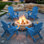  Chaise Adirondack pliante Cheryce en PEHD avec porte-gobelet