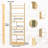 6 Tier Behind The Door Bookshelf Space Saving Behind The Door Bookcase Wooden  Wall Bookcase for Bedroom Living Room Playroom-1437613956