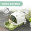 Enclosed Litter Box with Built-in Scoop