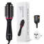 Séchoir à cheveux avec brosse à air chaud à double tension et baril ovale 2,56 po