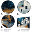 Maroc, or bleu, Rabat, Kasbah, ensemble de reproductions d'art mural, Maroc-107190466-107190465