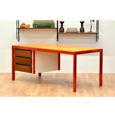 American style metal frame desk