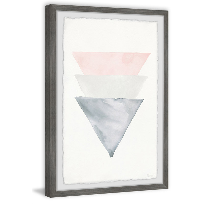 «Triple Cones», reproduction encadrée, H 30 po x l 20 po x P 1,5 po