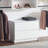 Closet Systems, Devi Modular Wall-Mounted Wood Closet with White Oak Finish | White | Wood-79368143