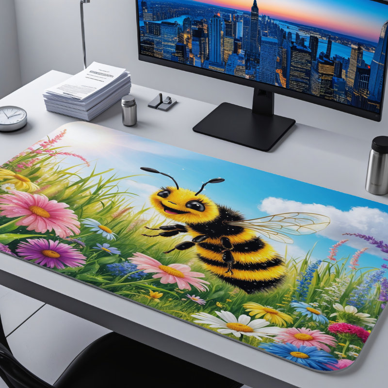 Polyester Desk Pad, 14.4x12.1