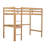 Twin High Loft Bed, Rubber Wood  Loft Bed with Safety Guardrail, built-in desk, ladder-133740540