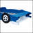 Race Car-Shaped Platform Bed with Wheels, Sturdy Construction, and Realistic Design for Kids and Car Enthusiasts-1034690243