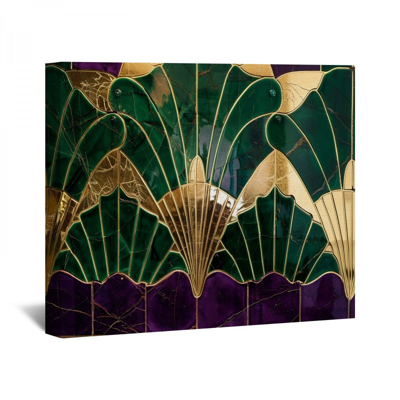 " Art Deco ", 32" H x 32" W x 3" D