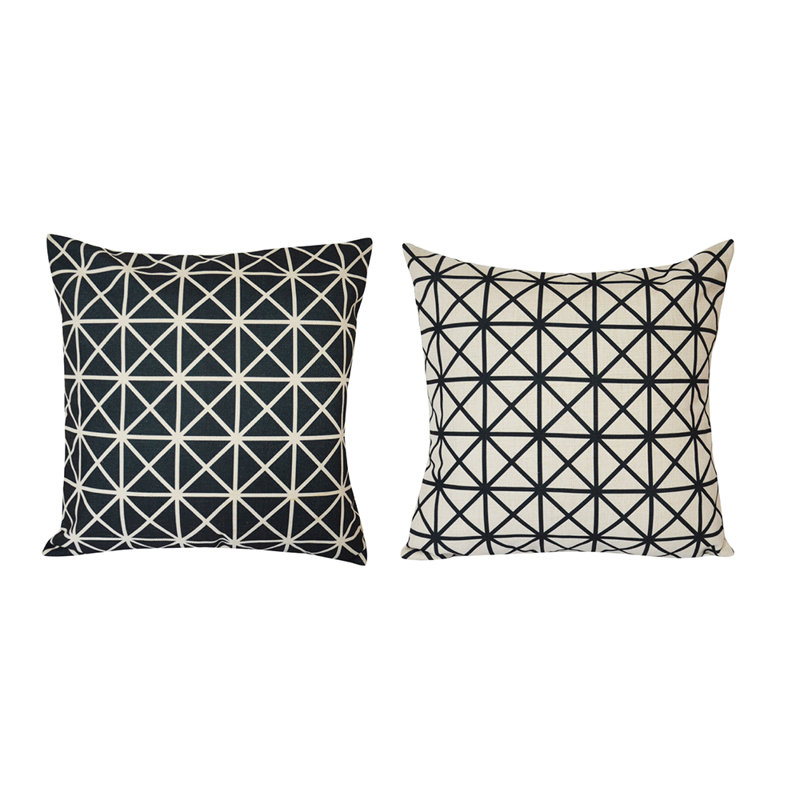 Chloe Collection Geometric Reversible Throw Pillow