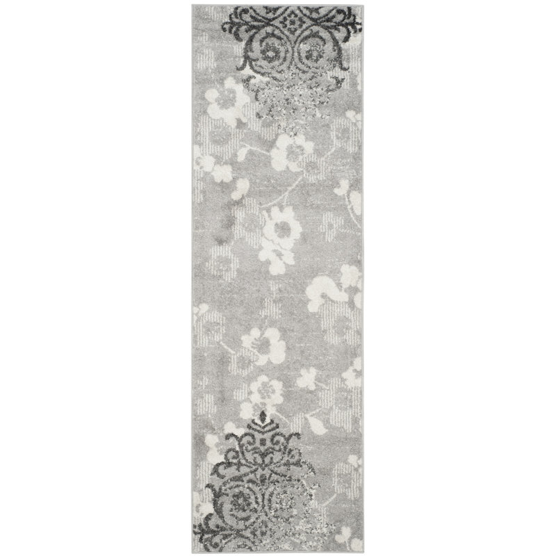 Davonn Performance Floral Rug, Runner 2'6" x 18'