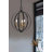  Virene 3-Light Indoor Black & Antique Gold Globe Candelabra Chandelier-1243418434