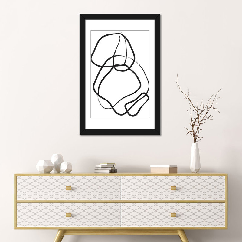 « doux 16 », impression sur toile, H 24 po x l 16 po x P 1 po, Papier d'art encadré noir, Blanc