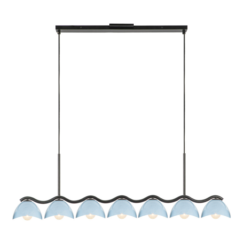 Luminaire suspendu linéaire 42 po Atlas, Cerulean