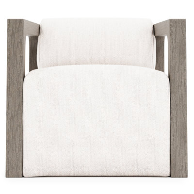 Leilani Outdoor Teak Swivel Lounge Chair