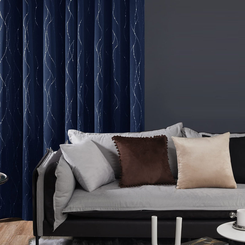 Blackout Curtain Panel Pair, Navy