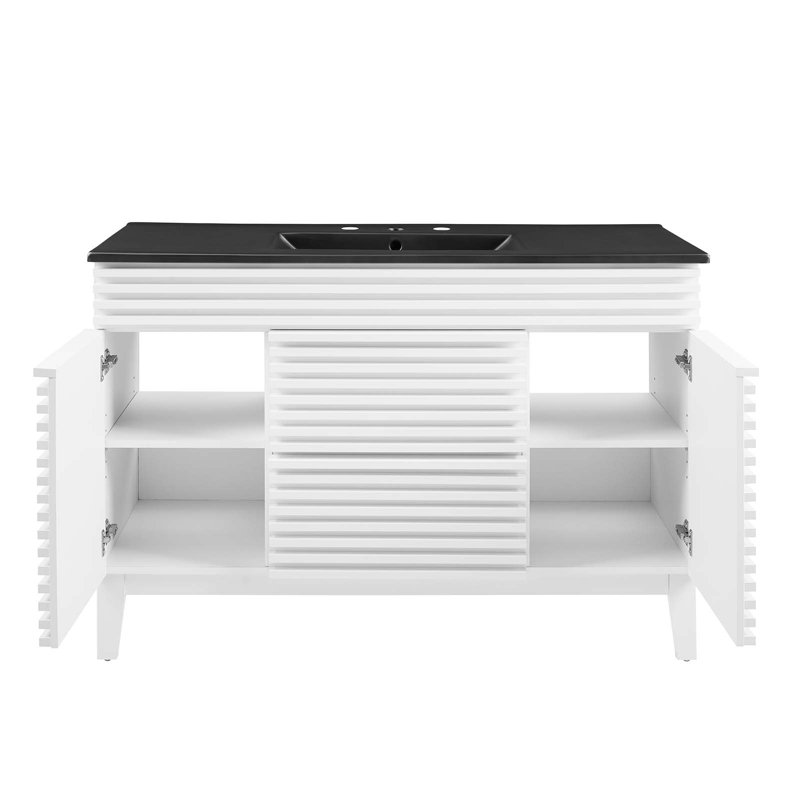 Modway Render 48" Single Sink Bathroom Vanity, White