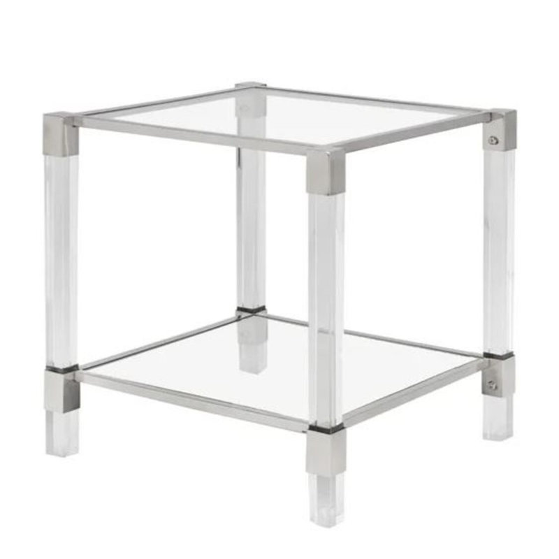 Table d'appoint Renzo, Argent argent