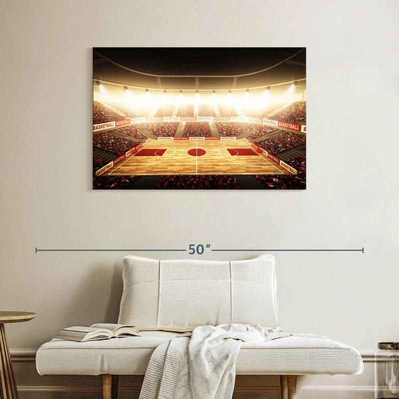 Stade de basketball Sireci, H 26 po x l 39 po