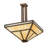 Tiaisha Glass Semi Flush Mount