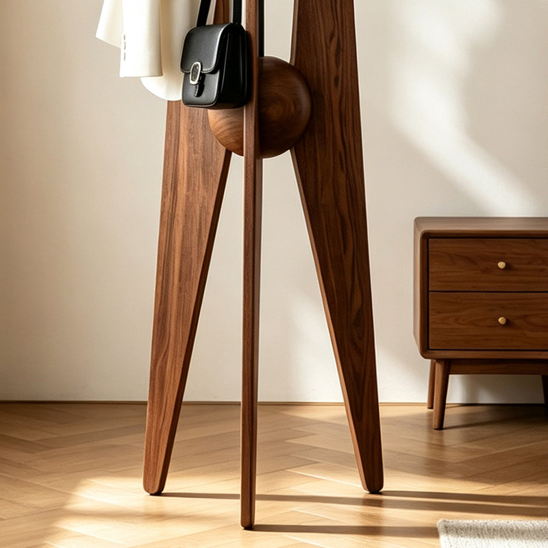 Portemanteau autoportant en bois massif