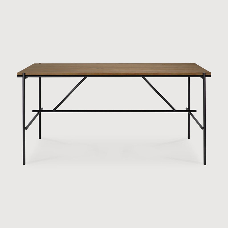 Oscar Solid Wood Writing Desk, 30" H x 63" W x 31.5" D