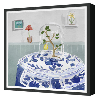 Cloche 2 (Blue) Print by Dana Gibson
