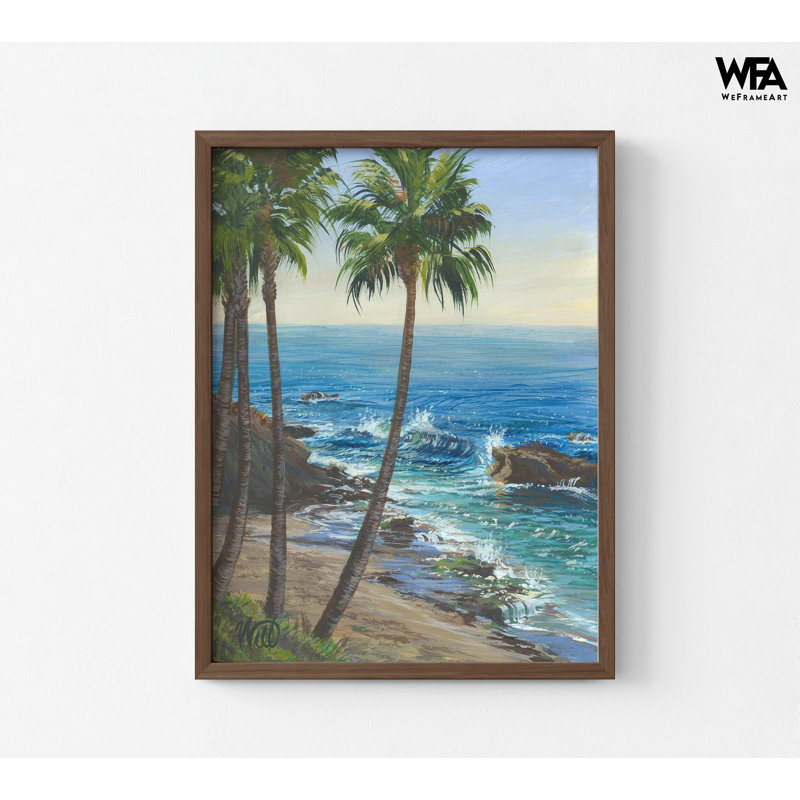 «Table Rock Palms Laguna» par William Thompson, affiche de Table Rock Beach, cadeau pour surfeur, cadeau nautique pour lui, décor de maison de plage apaisante