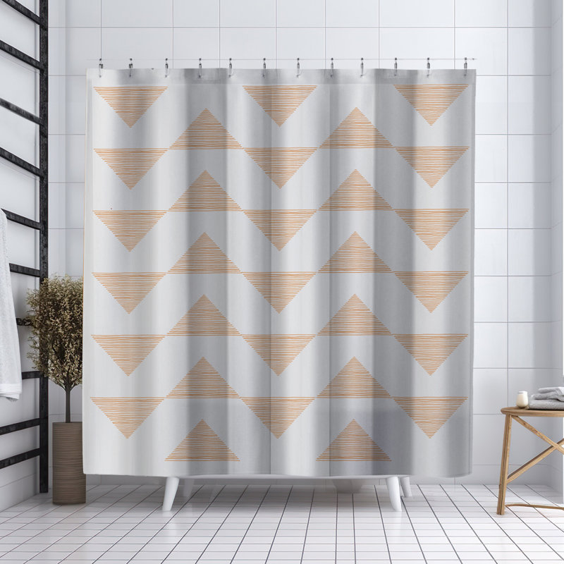 Rideau de douche Coco, Orange