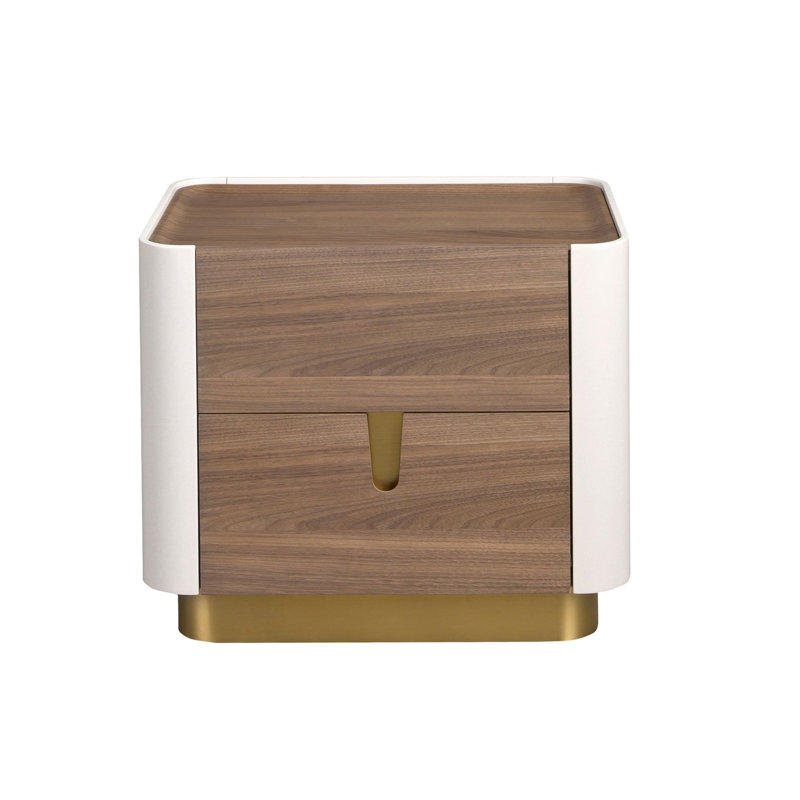 60cm W Manufactured Wood Bedside Table