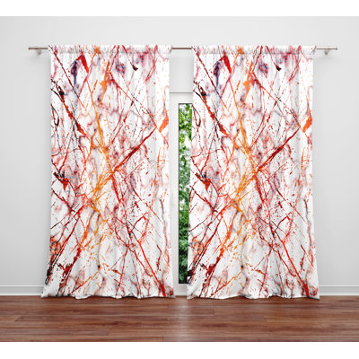 Semi Sheer Curtain Panel Pair
