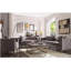 Chaise d'appoint grise avec coussin