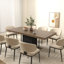 Table de salle à manger rectangulaire extensible pour 6 à 10 personnes-305545319