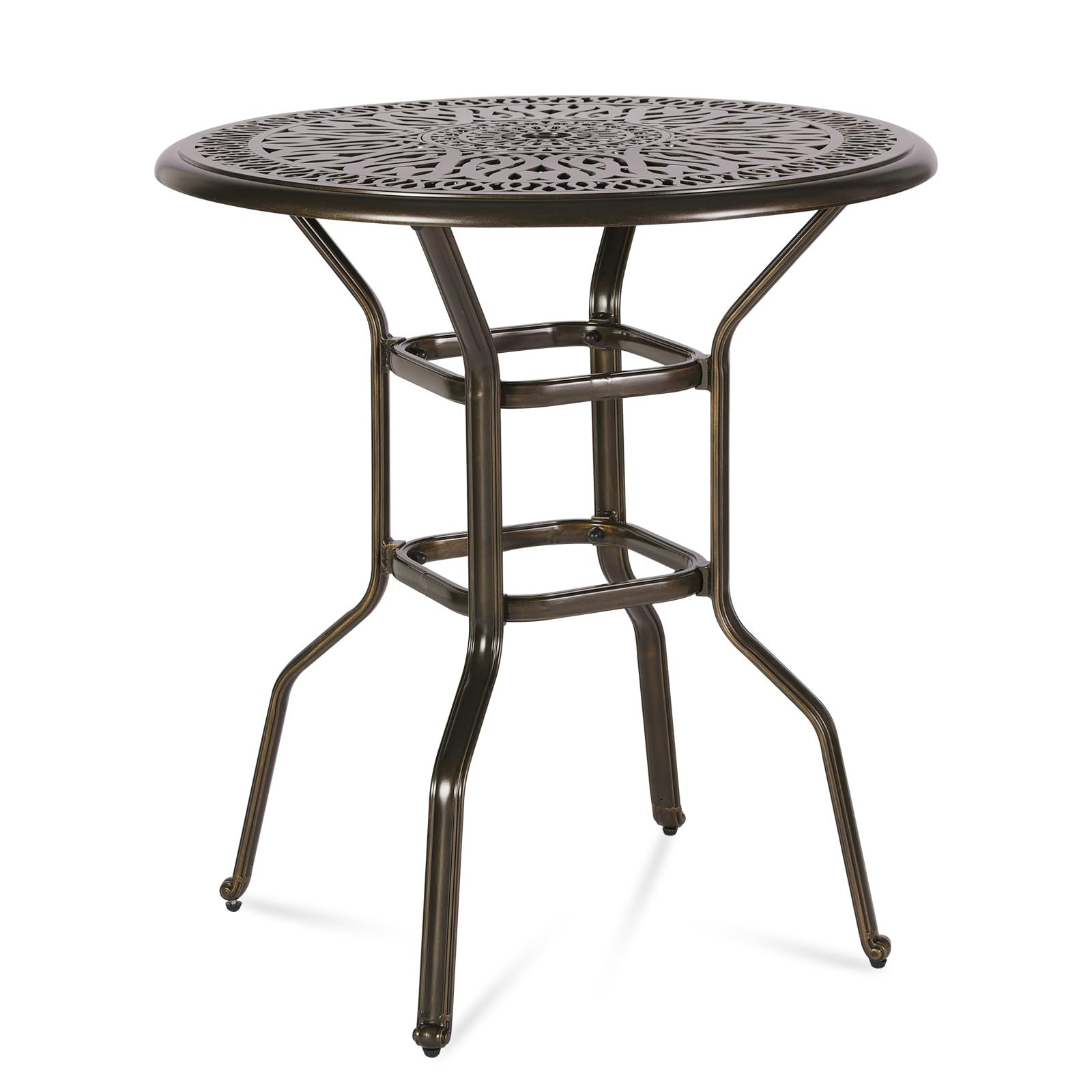 Astoria Grand Emina Round 23.5'' Outdoor Bar Table Wayfair