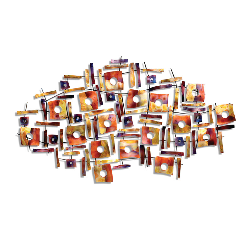 Handmade Modern Abstract Wall Decor on Metal