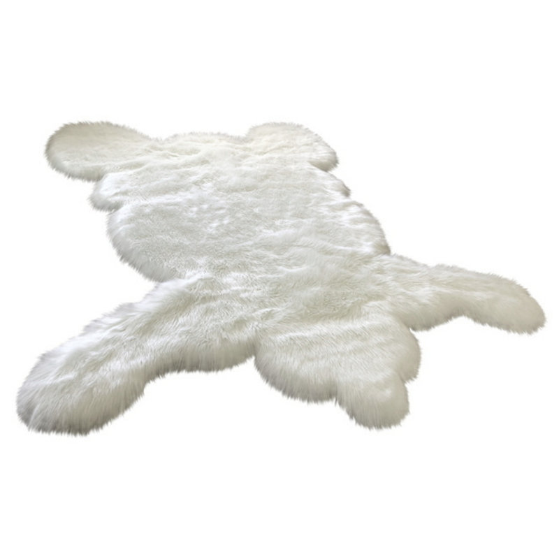 Wadena Performance Faux Sheepskin Washable Indoor Rug, Novelty 6' x 9'