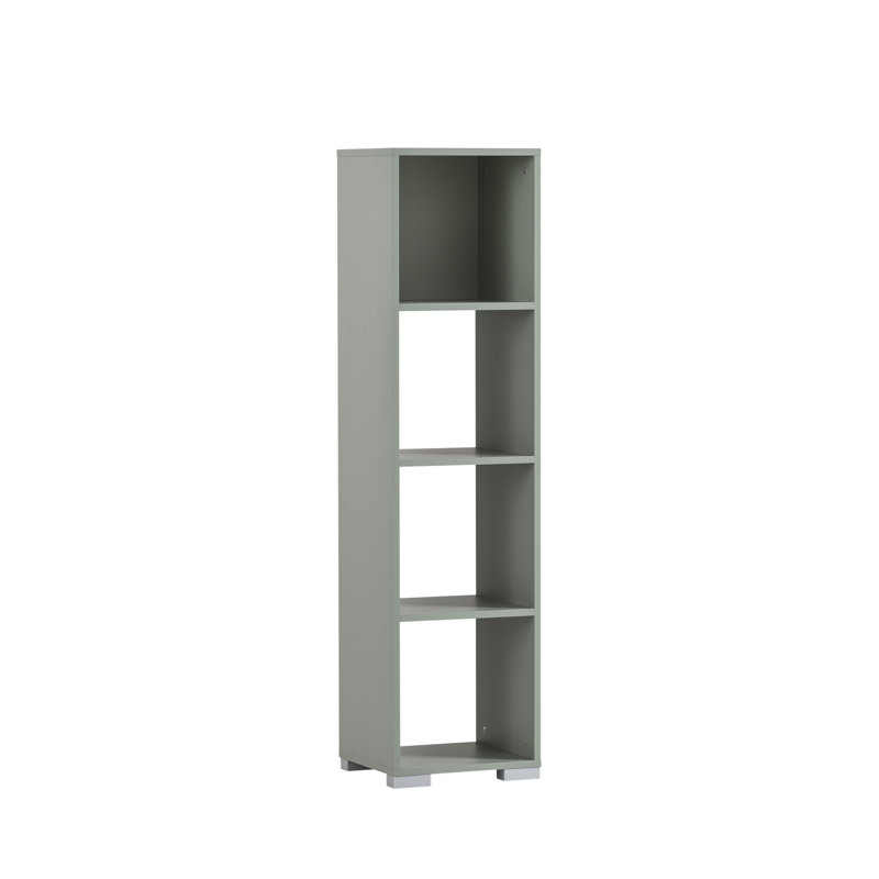 Adriel 143cm H x 36cm W Standard Bookcase, Pistachio
