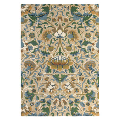 Wool Floral Area Rug