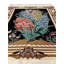 Tapis unique noir / rose / bleu / brun de 2 pi 8 po x 3 pi 11 po Runkel