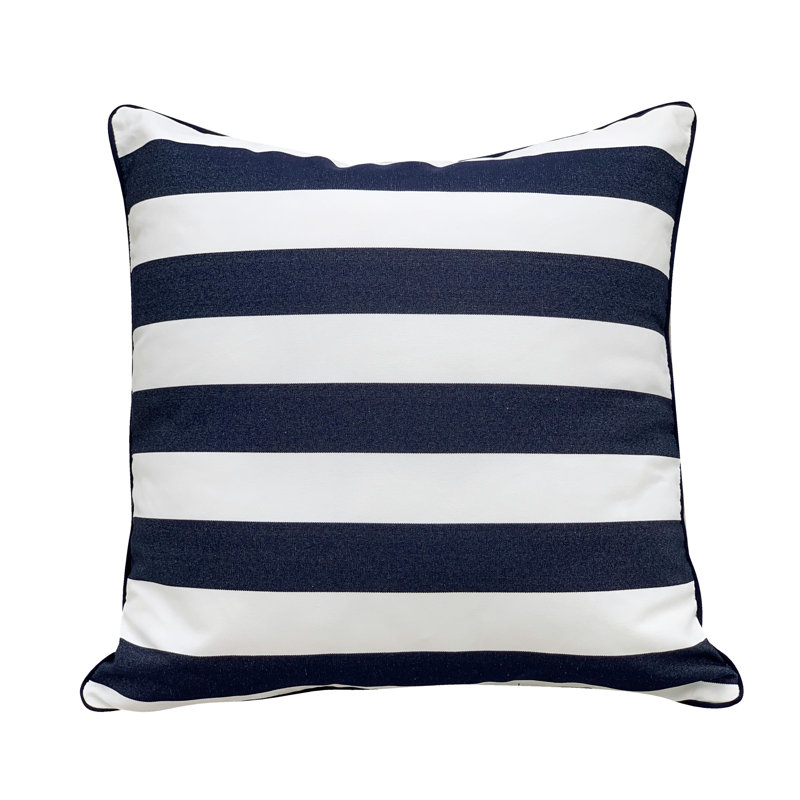 Embroidered Outdoor Throw Pillow