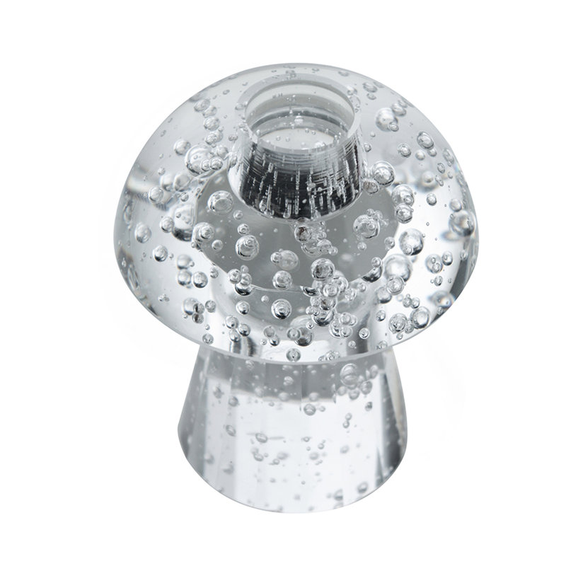 Porte-bougie conique 3,9 x 3,9 x 4,7 po en forme de champignon 6 ch / an