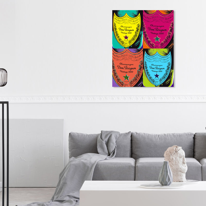Warholesque Dom P - Impression sur toile, H 30 po x l 36 po, Toile tendue, Sans cadre