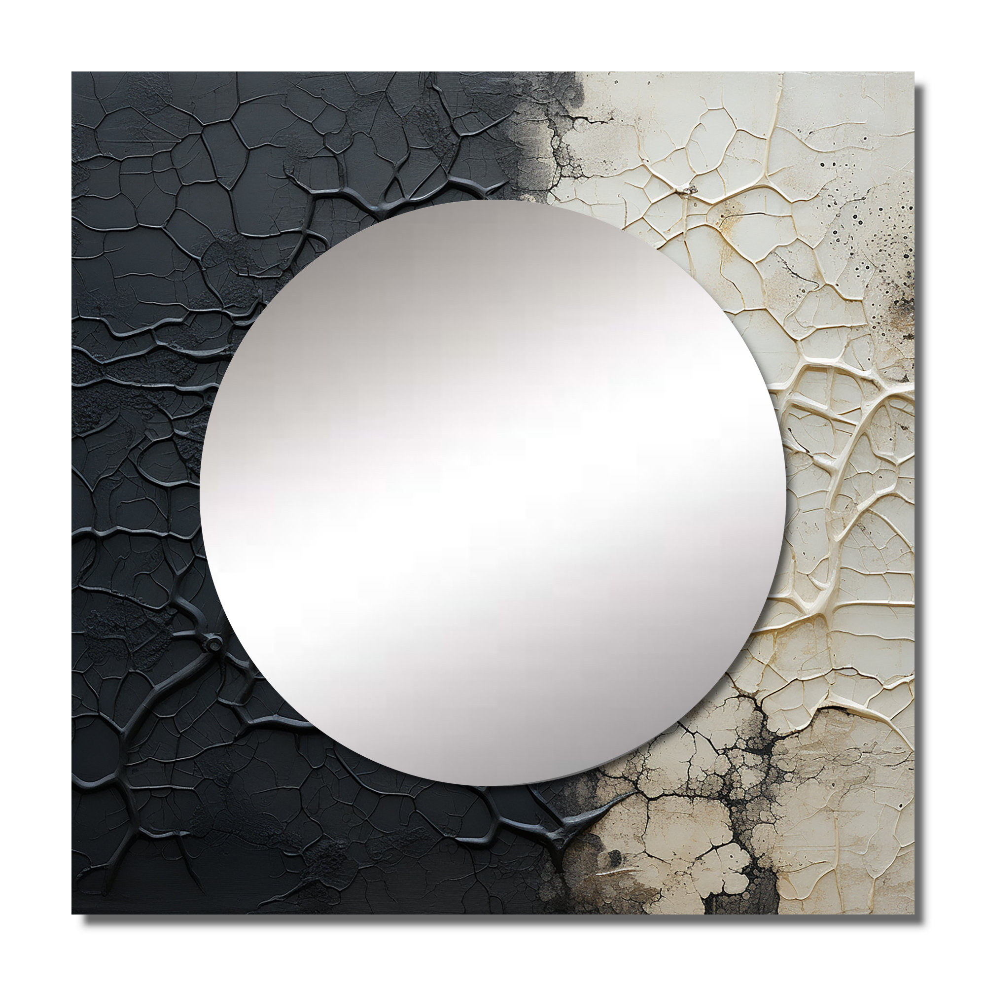 East Urban Home Gihanna - Abstract Shapes Square Mirror For Wall Art ...