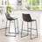 Keighley Faux Leather Upholstered Counter/Bar Stool-92184927-92184934
