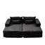 Lit modulaire inclinable surdimensionné de 87 po, fauteuil-lit moderne moelleux, aucun assemblage requis, nuage confortable pour l'assemblage du salon, chambre à coucher-121096853