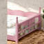Coffre-fort, lits doubles avec rangement, panneau de rangement en bois aggloméré rose Montessori