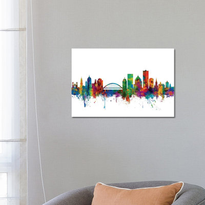 Rochester, New York Skyline by Michael Tompsett - Wrapped Canvas Gallery-Wrapped Canvas Giclée