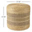 Pouf rond à rayures 17,71 po Penthia
