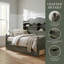 Lit de jour simple rétro avec tiroirs de rangement sous le lit et tablettes de tête de lit | Conception peu encombrante pour les espaces compacts | Aucun sommier tapissier requis | Assemblage facile-721941308